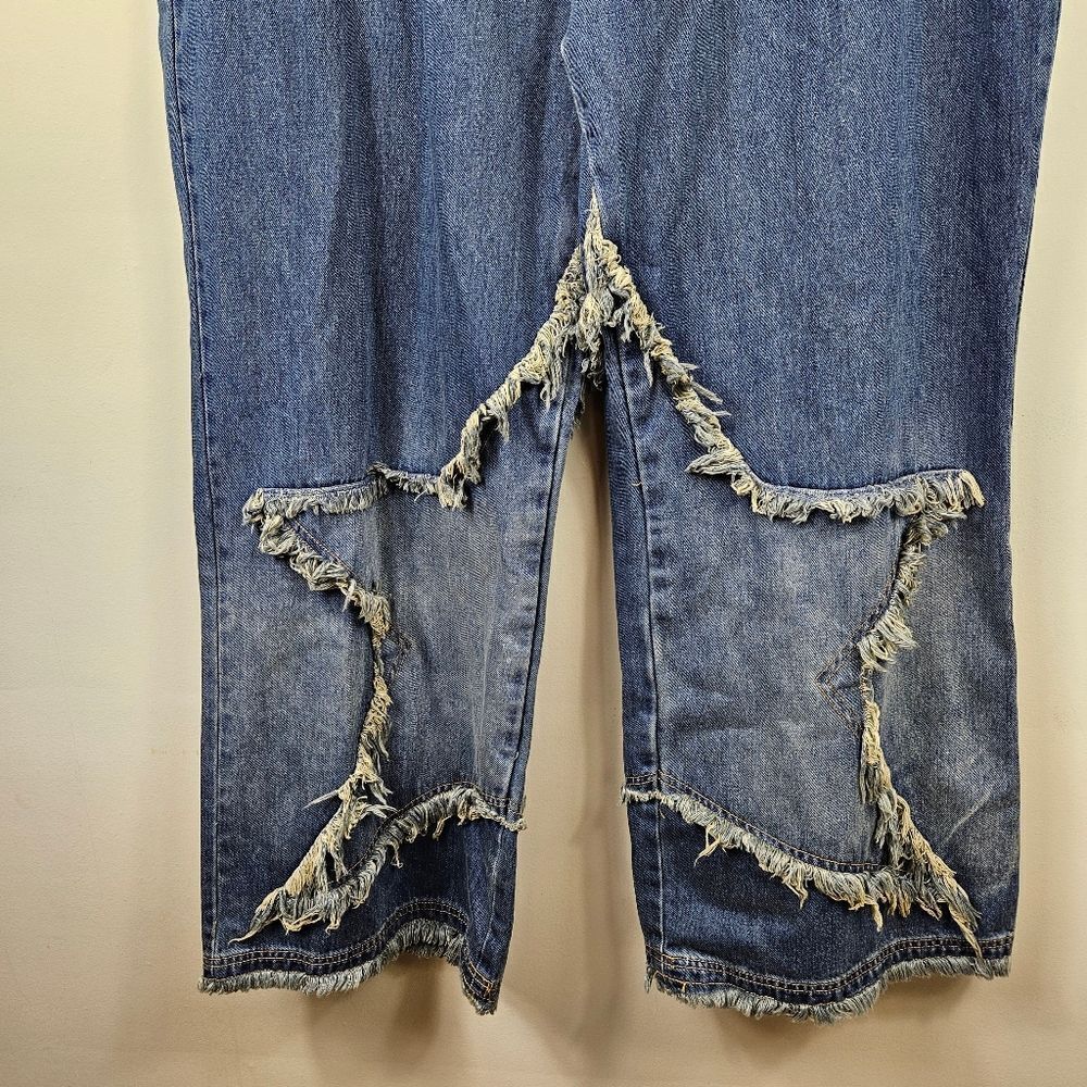 NWT Fashion Nova “Star of the Night” Baggy Jeans – Medium Wash 22 - Picture 4 of 15